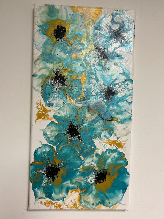 Turquoise Choice #122 (10X18in)  DONATED SILENT AUCTION CHARITY