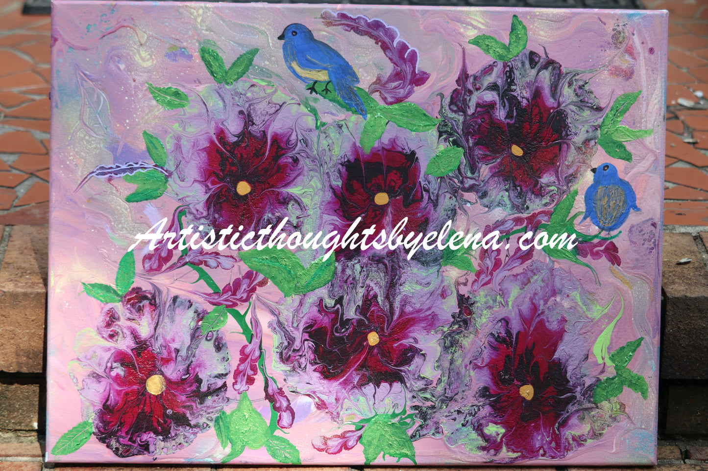 Blue Bird of Happiness #60 (16X20in)
