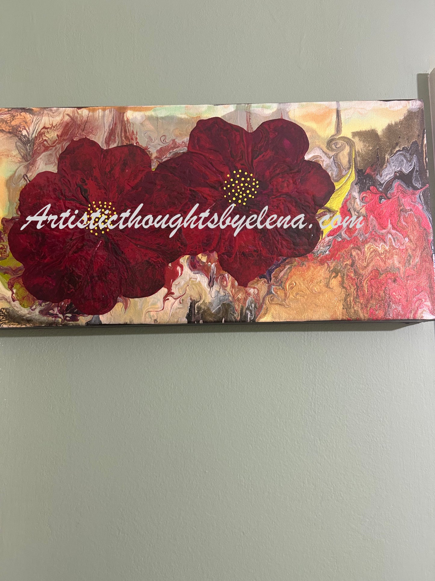 Vibrant Red Flowers #31 (10X20)