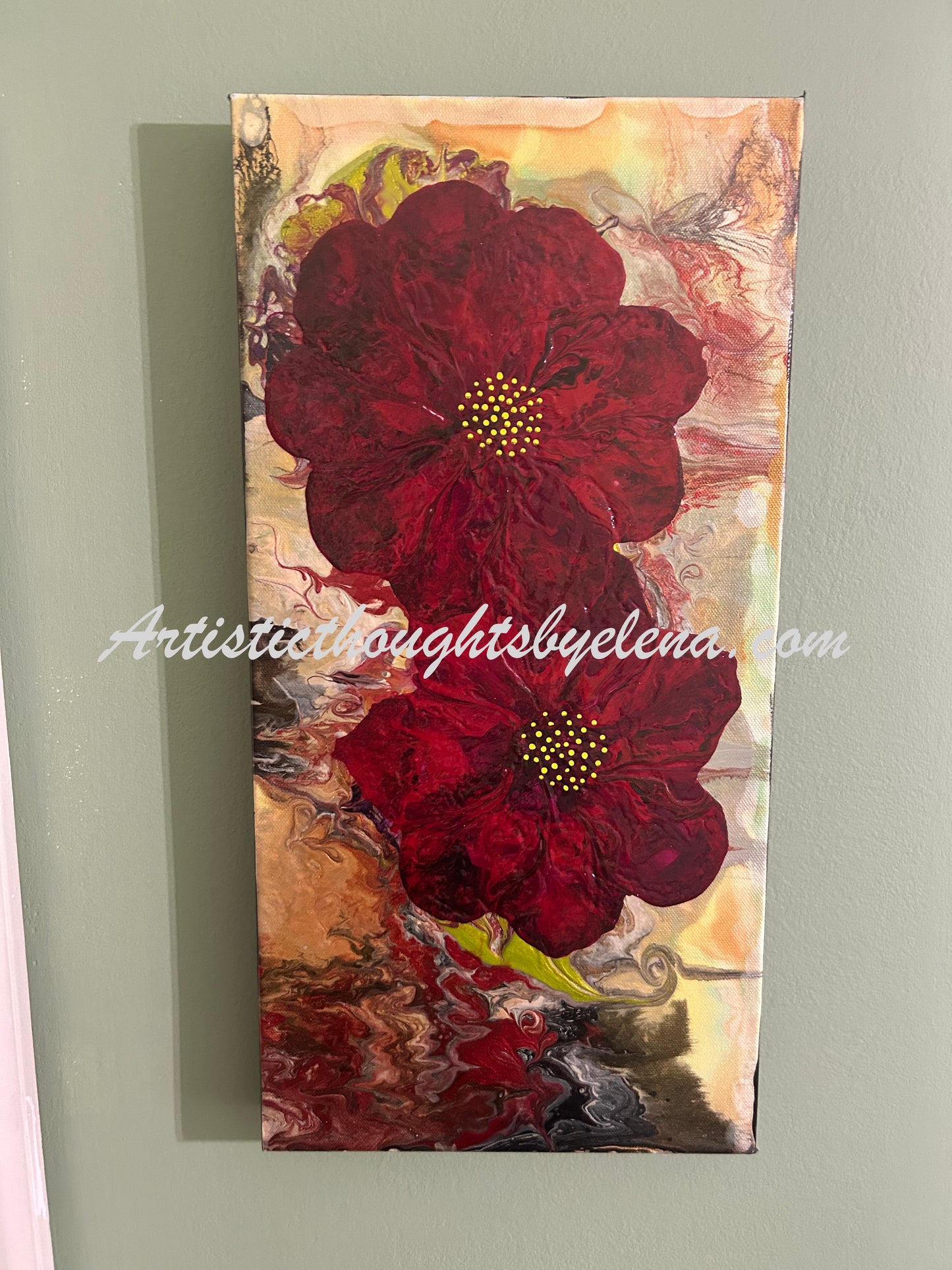 Vibrant Red Flowers #31 (10X20)